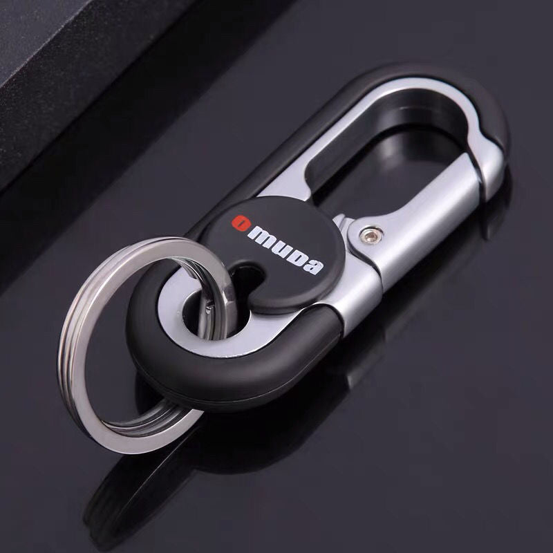 Strong Metal Double Loop Keychain - Fesara