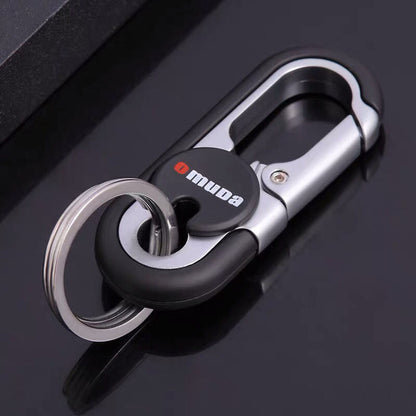 Strong Metal Double Loop Keychain - Fesara