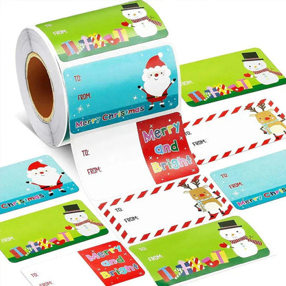 Fesara Christmas Gift Tags - Merry Holiday Labels - Fesara
