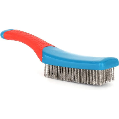 Heavy Duty Stainless Steel Wire Brush with Comfort Grip - Fesara