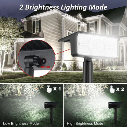 Bright Solar Powered Spotlight with 49 LEDs