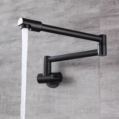 Space-Saving Folding Kitchen Faucet in Chrome Finish