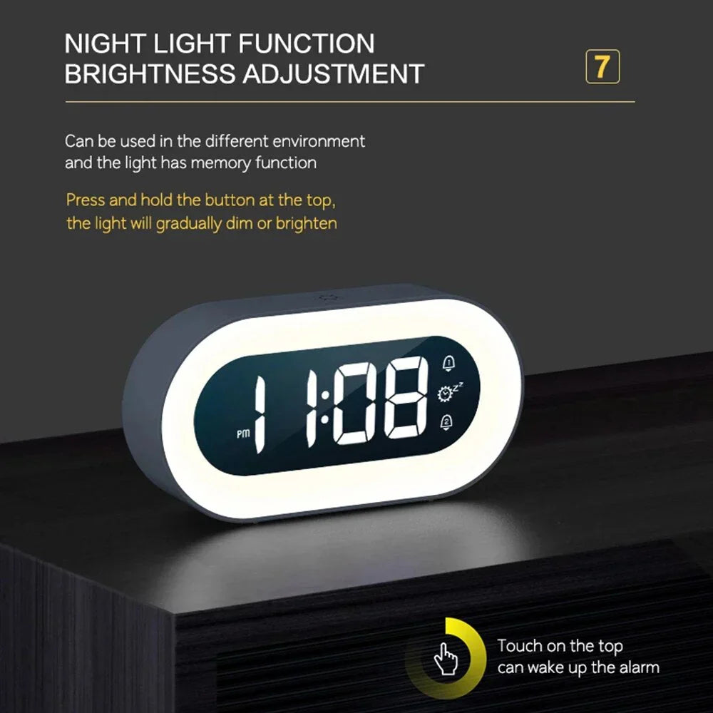 Wake Up Light Alarm Clock with Dimmable Nightlight
