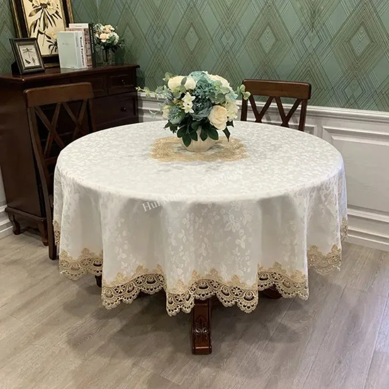 Elegant Lace Dining Table Cover - Fesara