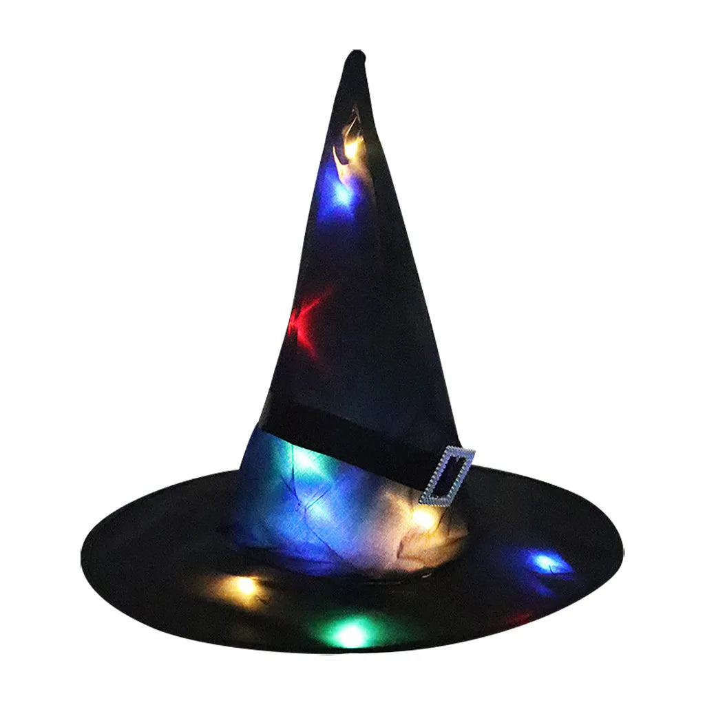 Spooky Glow Witch Hat for Kids and Adults