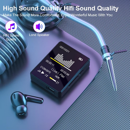 Compact Bluetooth Music Player with LED Display