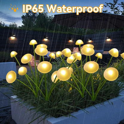 Colorful Solar Powered Garden Lamp 6 LED Lights Outdoor