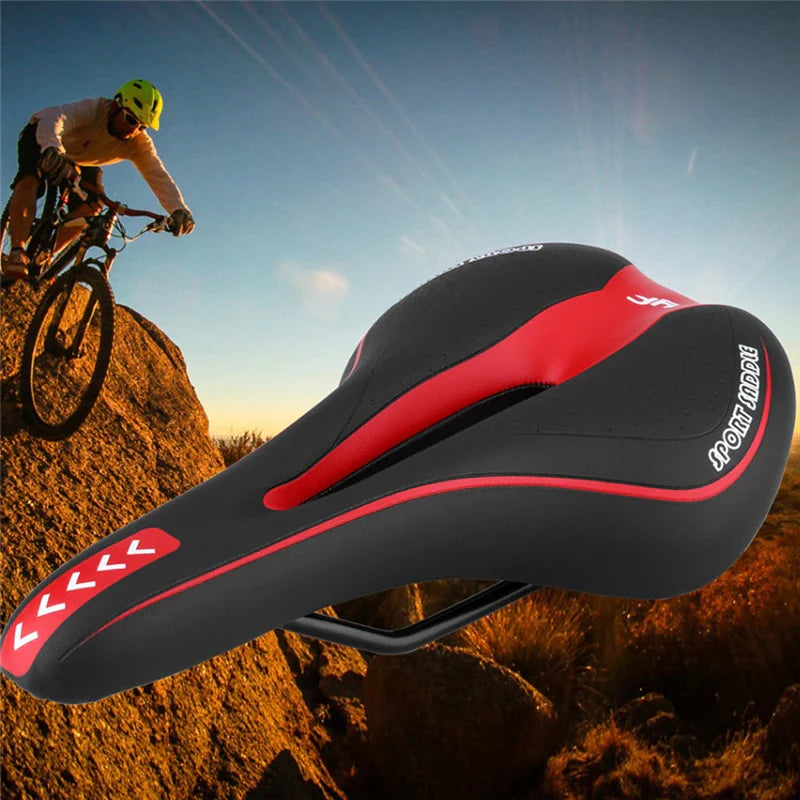 Extra Soft Gel Bicycle Saddle – Comfortable Bike Seat with Hollow Design for MTB and Road Biking, Non-Slip Surface, and Enhanced Airflow-3