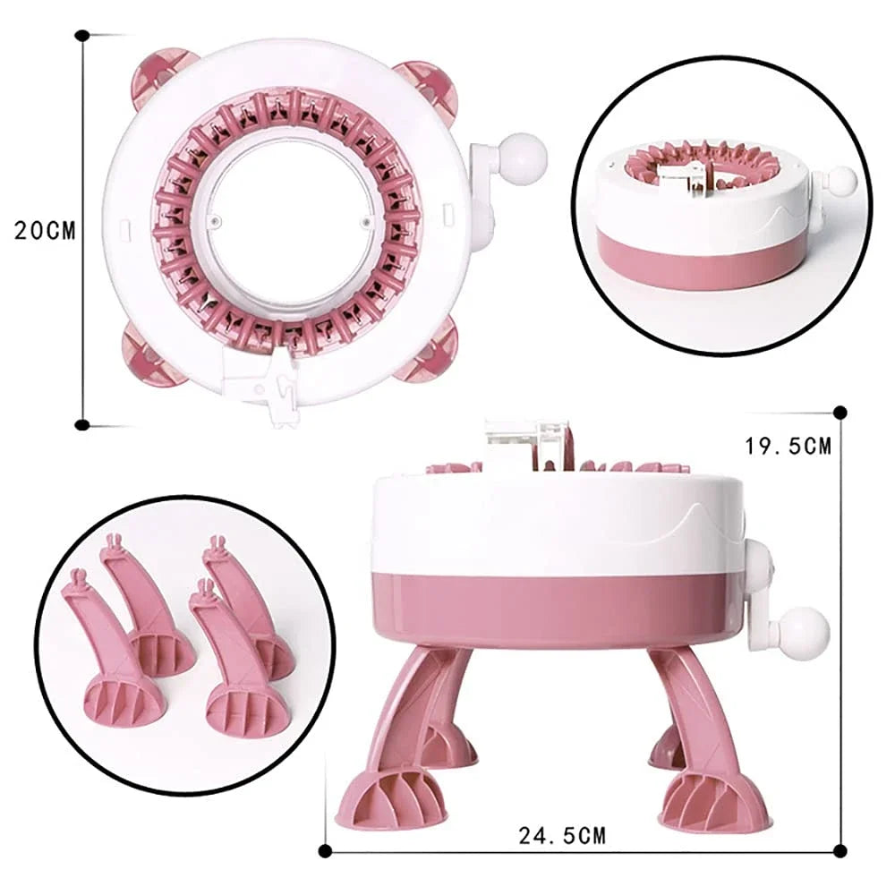 Easy Knitting Machine 22 Needles Circular Knitter Set