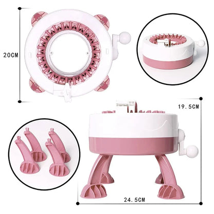 Easy Knitting Machine 22 Needles Circular Knitter Set