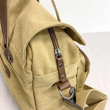 Classic | Big Canvas Cross Body Travel Messenger Bag