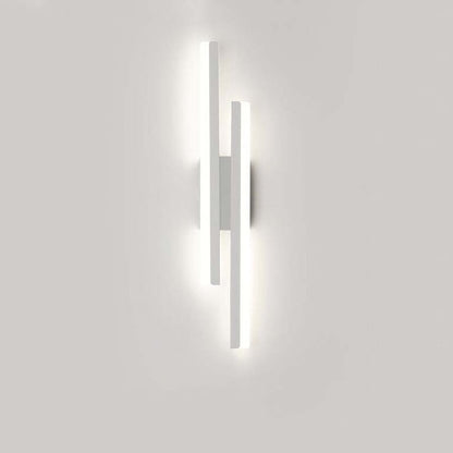 Slim LED Wall Light with Bright Vertical Stripes