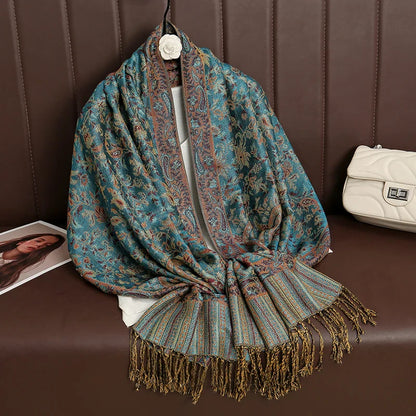 Soft Women's Cashmere Scarf Luxury Warm Print