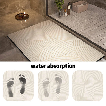 Soft Grip Quick Dry Bathroom Mat Non Slip Shower Rug