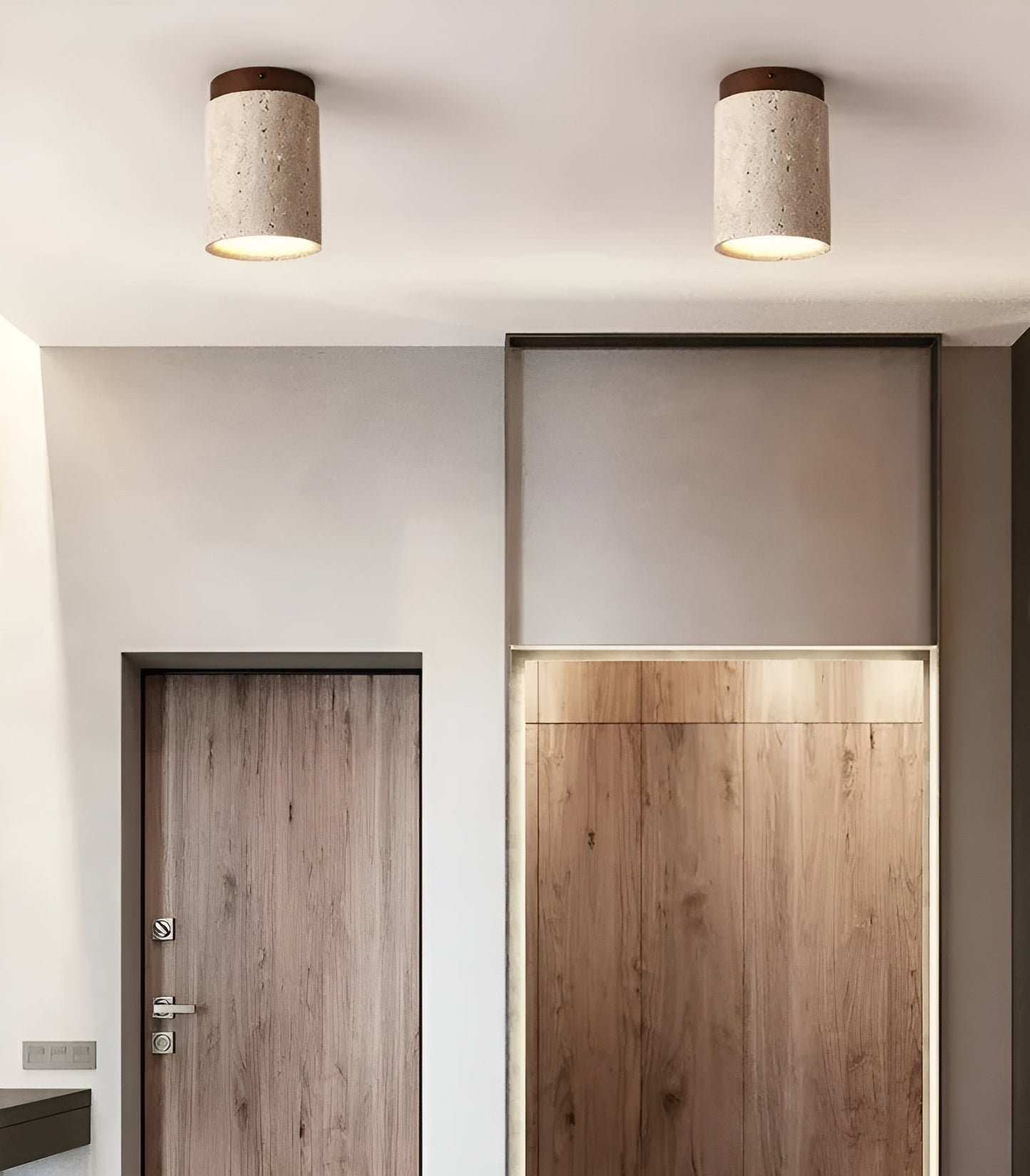 Elegant Natural Stone LED Ceiling Light - Fesara