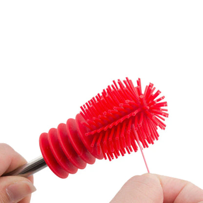 Soft Bristle Baby Bottle Cleaning Brush with Replaceable Head