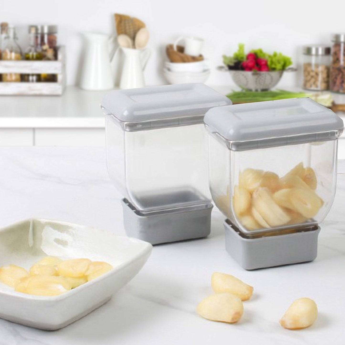 Easy Garlic Press Slicer Stainless Steel