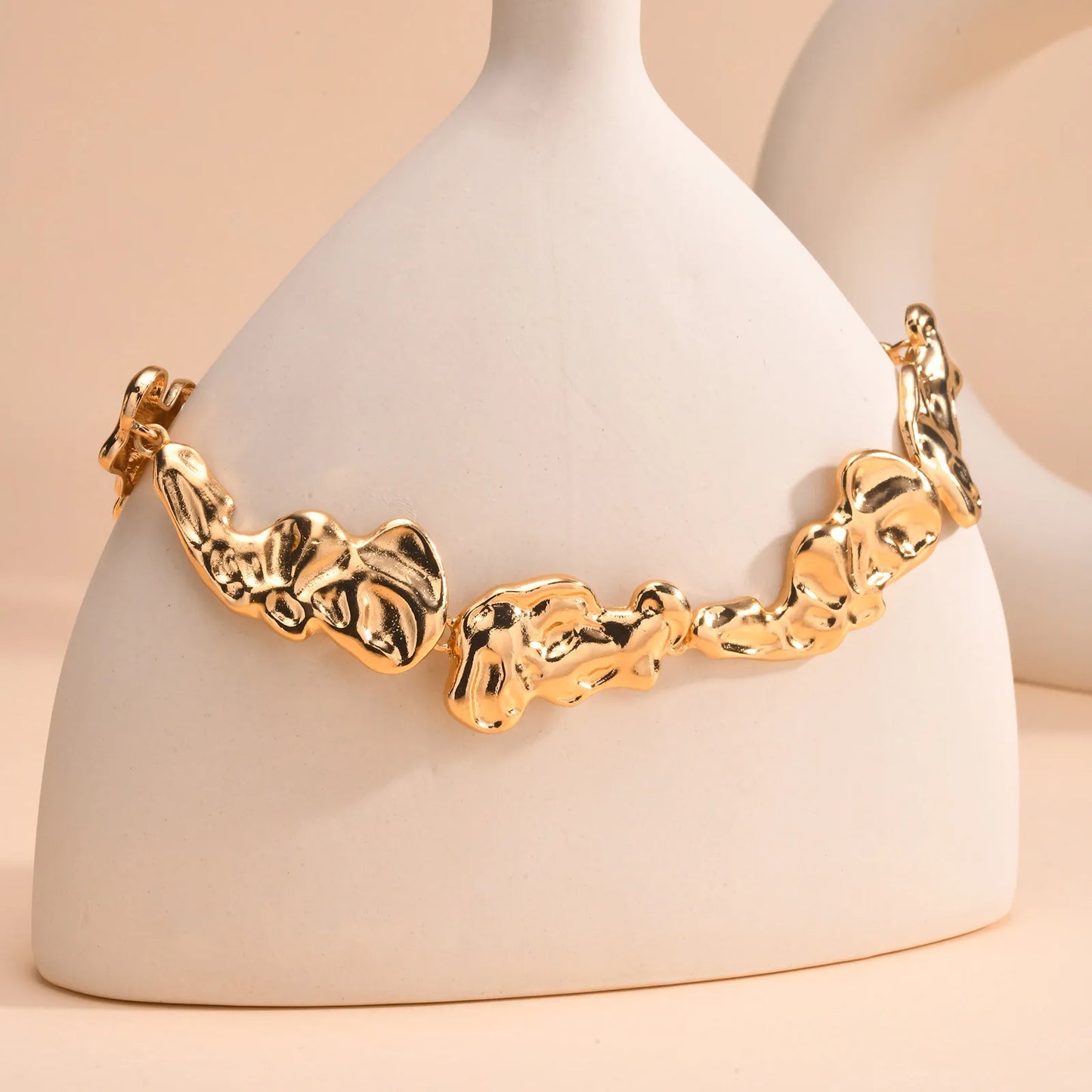 Molten Lava Stone Choker Necklace