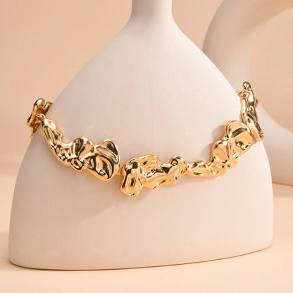 Molten Lava Stone Choker Necklace