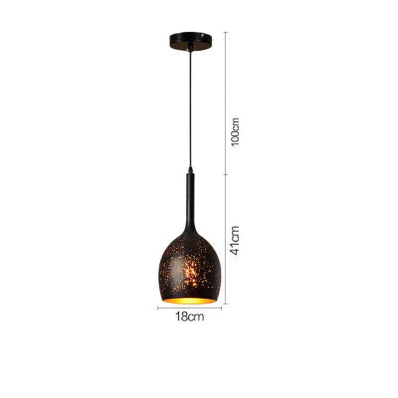 Rustic Metal Pendant Light in Classic Industrial Style - Fesara