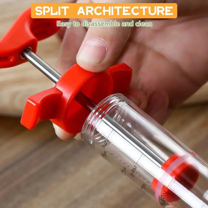 Easy Meat Injector for BBQ with Stainless Steel Needles
