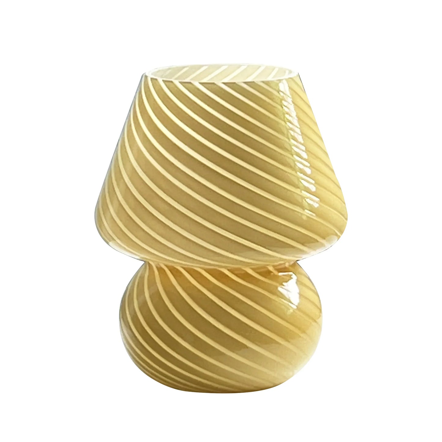 Stunning Glass Mushroom Table Lamp