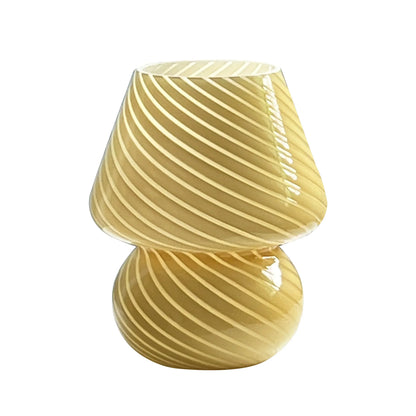 Stunning Glass Mushroom Table Lamp