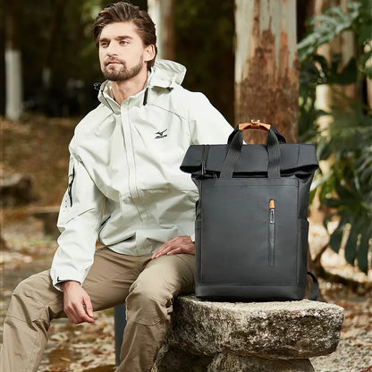 Practical Men's Laptop Backpack with USB and Waterproof Design