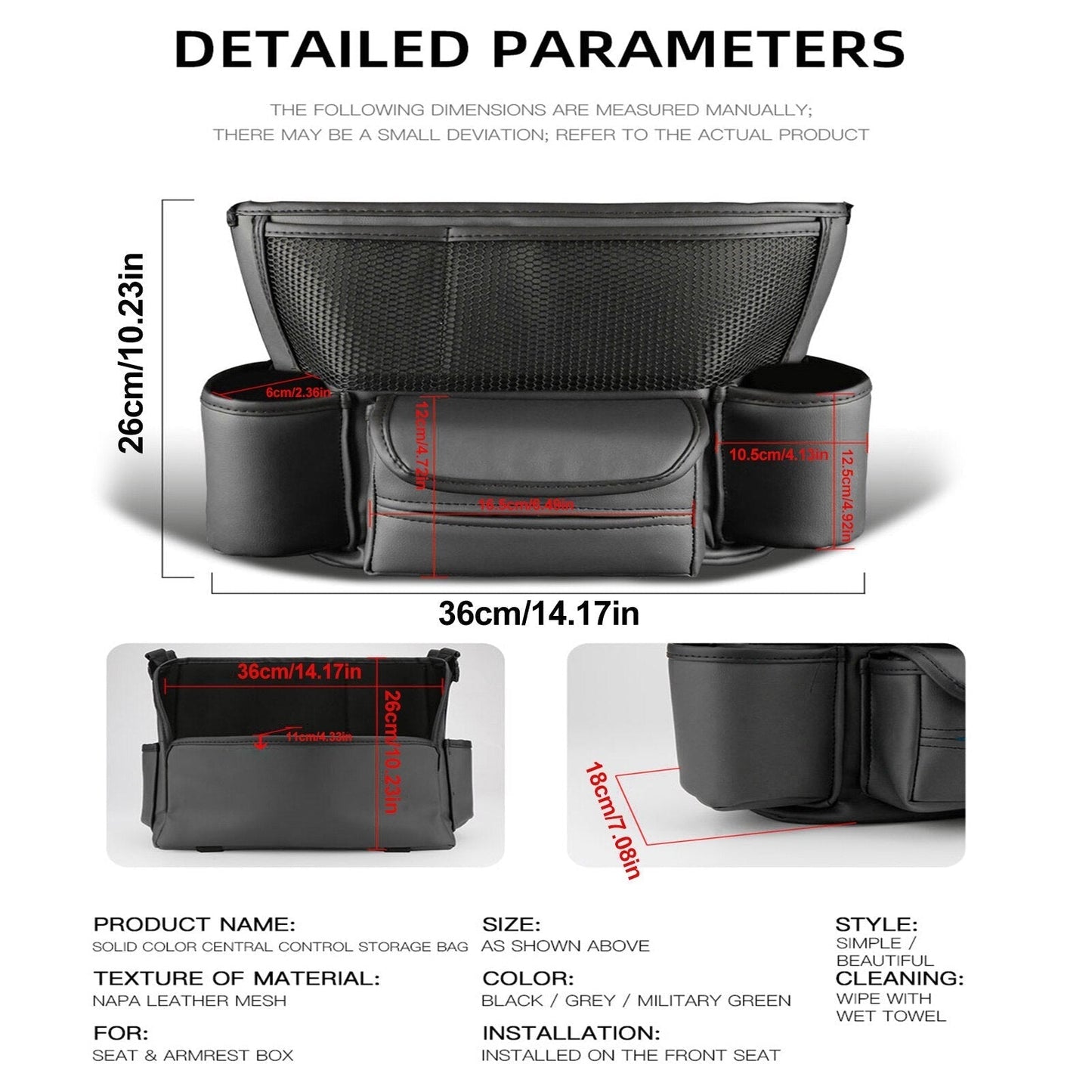 Premium Car Storage Console Box