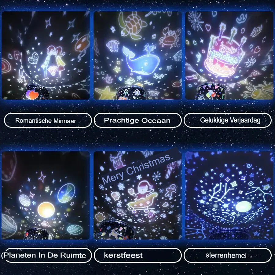 Colorful Kids Galaxy Night Light Lamp