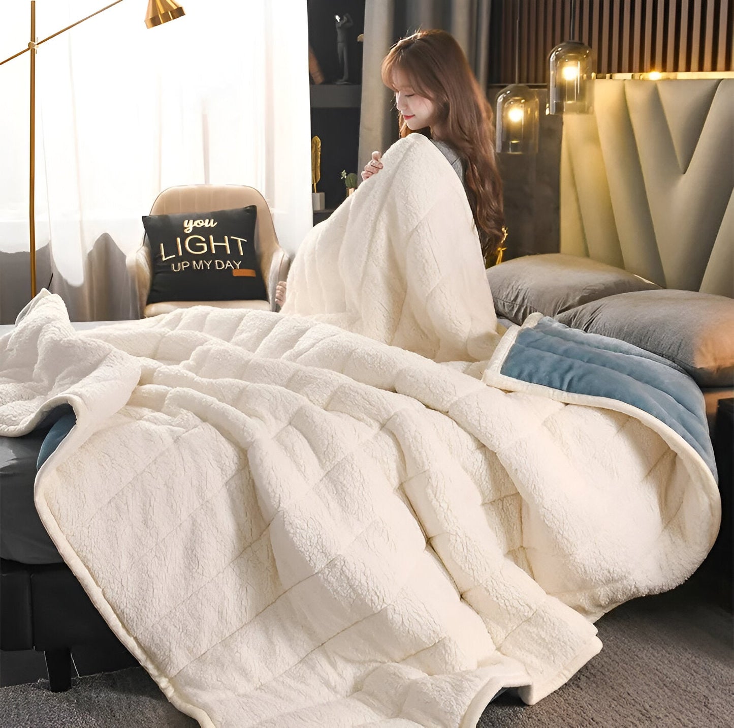 Plush Fleece Throw Blanket Ultra Soft and Warm - Fesara