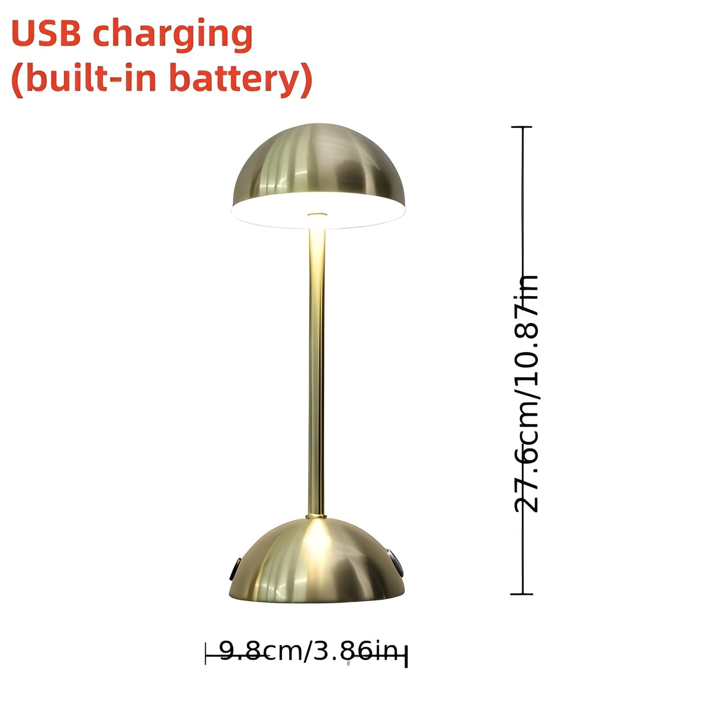 Modern LED Mushroom Table Lamp with Dimmer