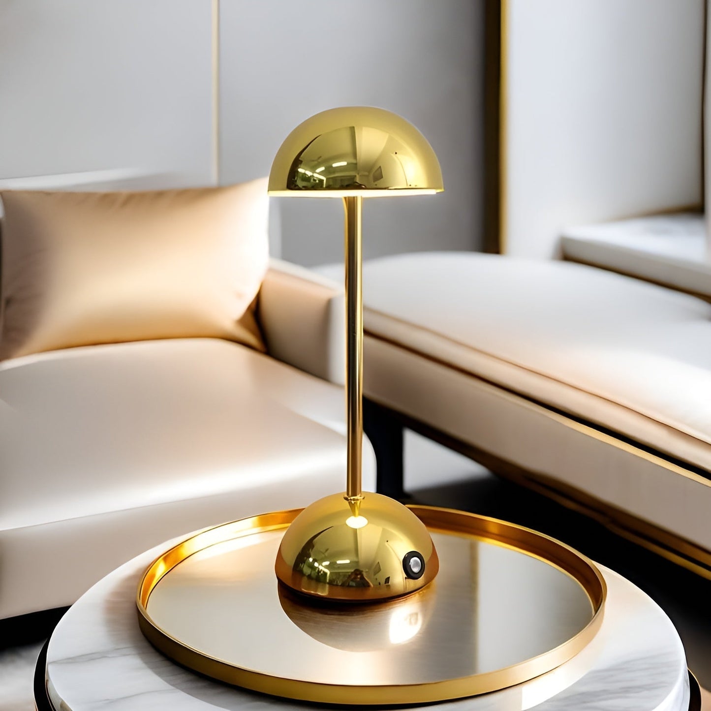 Modern LED Mushroom Table Lamp with Dimmer