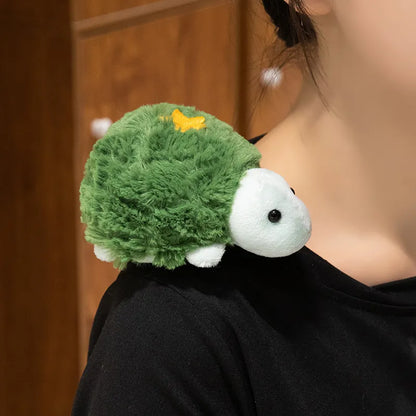 Soft Green Chameleon Plush Toy Pillow