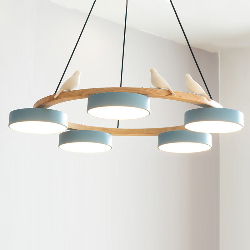 Unique Avian Pattern LED Ceiling Light Fixture