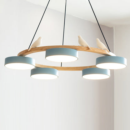 Unique Avian Pattern LED Ceiling Light Fixture
