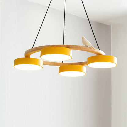 Unique Avian Pattern LED Ceiling Light Fixture