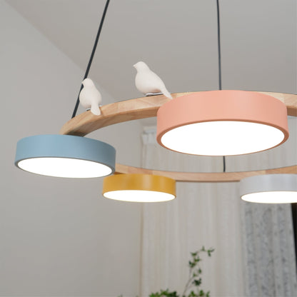 Unique Avian Pattern LED Ceiling Light Fixture