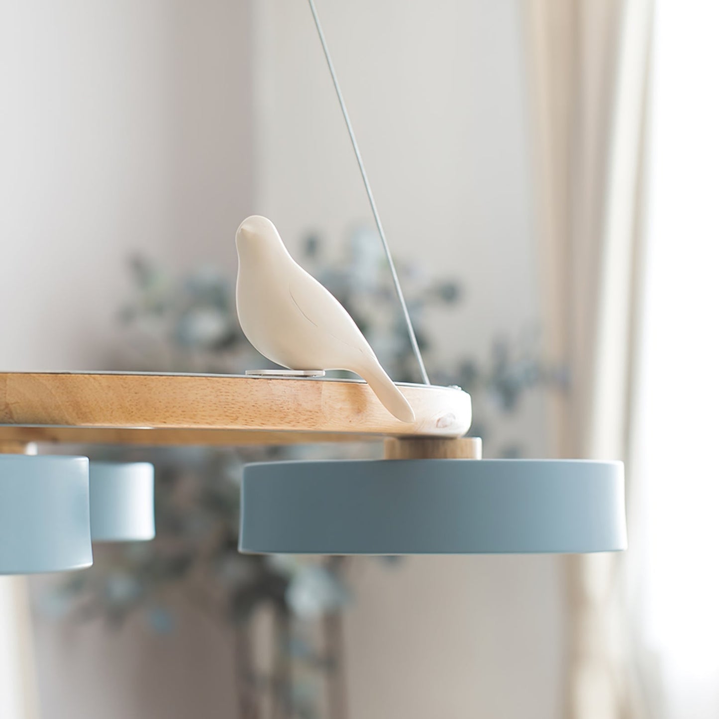 Unique Avian Pattern LED Ceiling Light Fixture