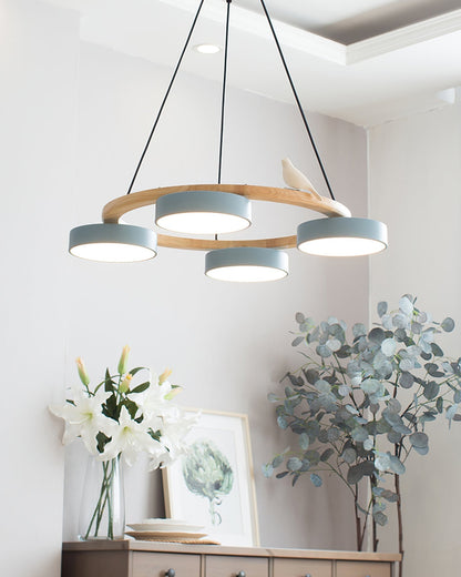 Unique Avian Pattern LED Ceiling Light Fixture