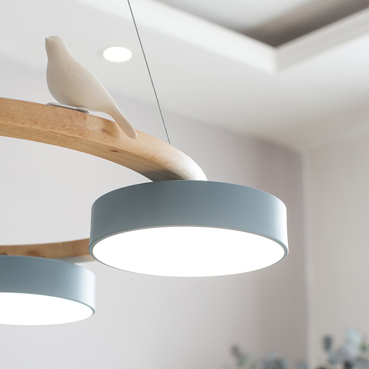 Unique Avian Pattern LED Ceiling Light Fixture