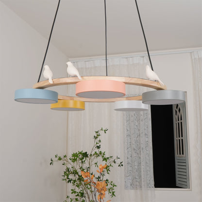 Unique Avian Pattern LED Ceiling Light Fixture