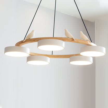 Unique Avian Pattern LED Ceiling Light Fixture
