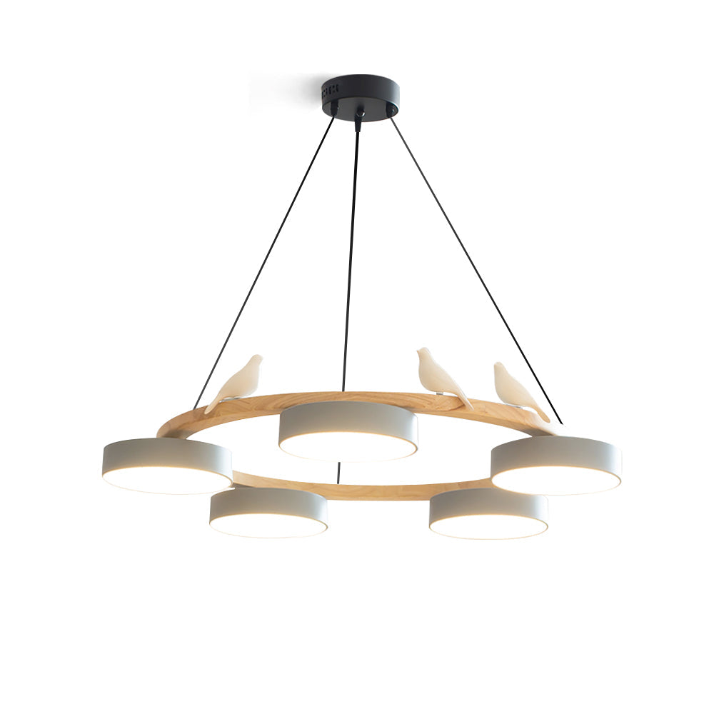 Unique Avian Pattern LED Ceiling Light Fixture - Fesara