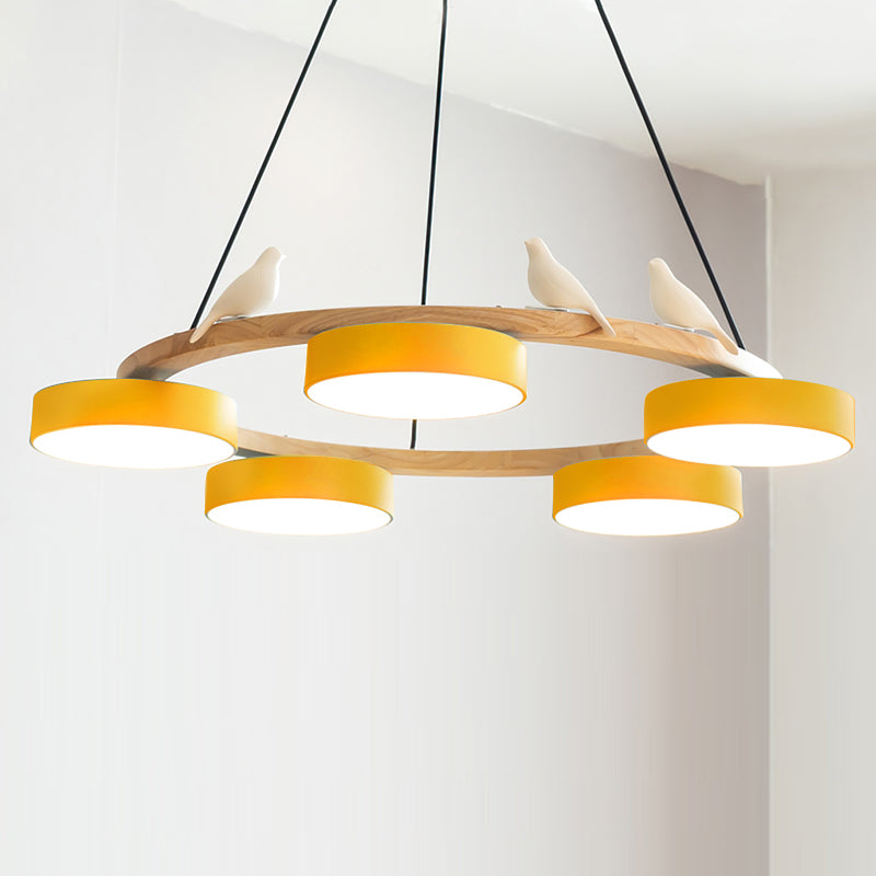 Unique Avian Pattern LED Ceiling Light Fixture
