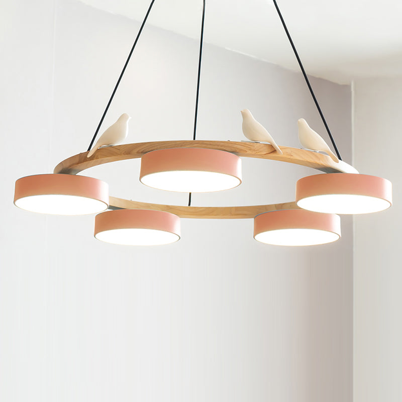 Unique Avian Pattern LED Ceiling Light Fixture