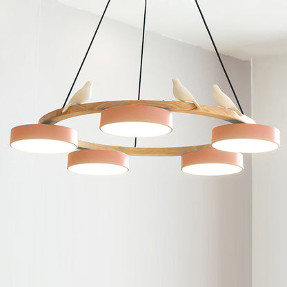 Unique Avian Pattern LED Ceiling Light Fixture
