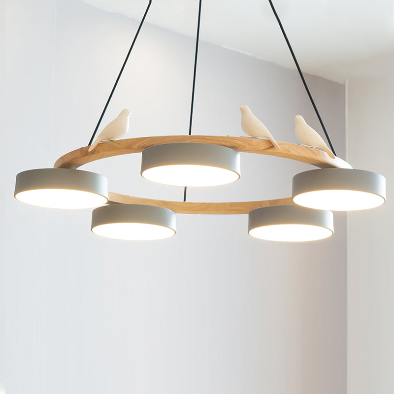 Unique Avian Pattern LED Ceiling Light Fixture