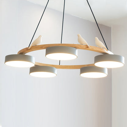 Unique Avian Pattern LED Ceiling Light Fixture