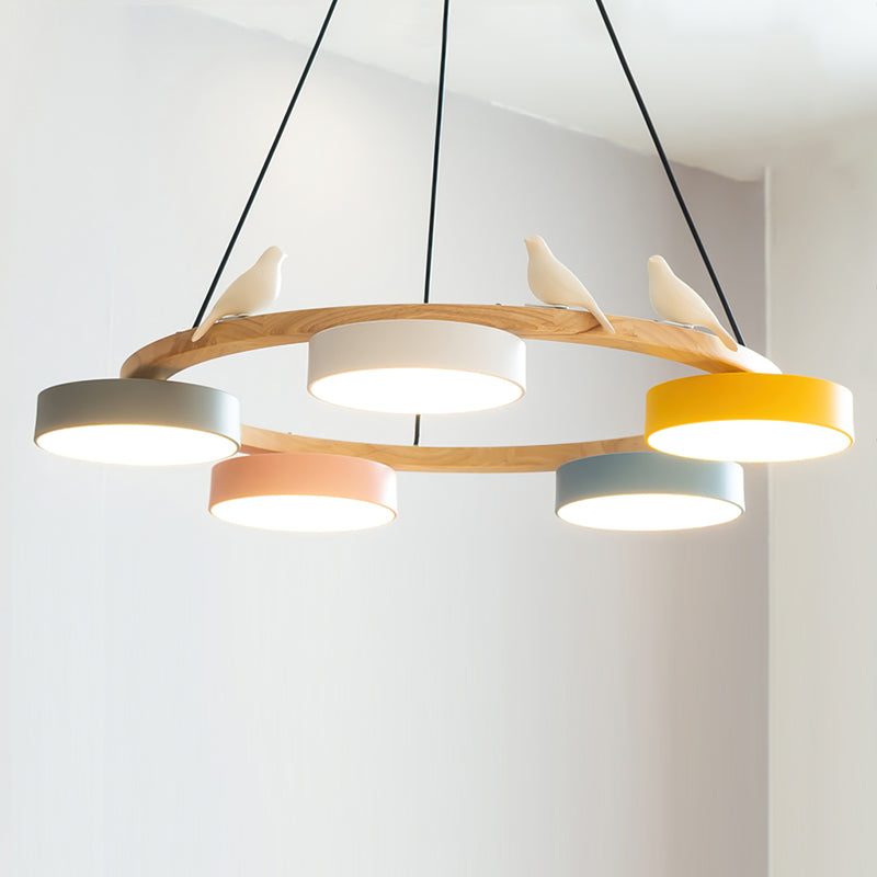 Unique Avian Pattern LED Ceiling Light Fixture